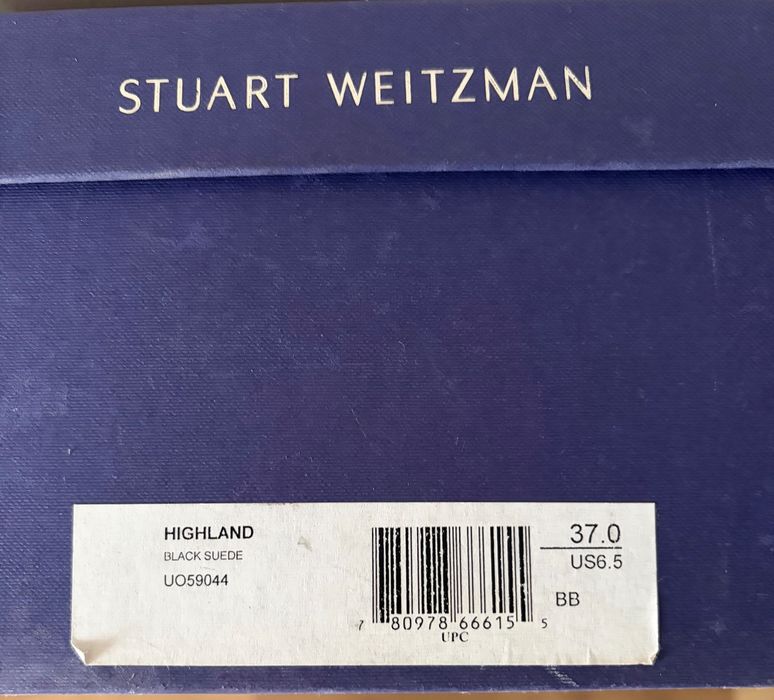 Kozaki za kolano Stuart Weitzman Highland  Boots Black
