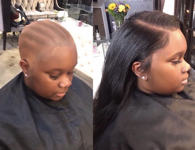 Aplicação de peruca