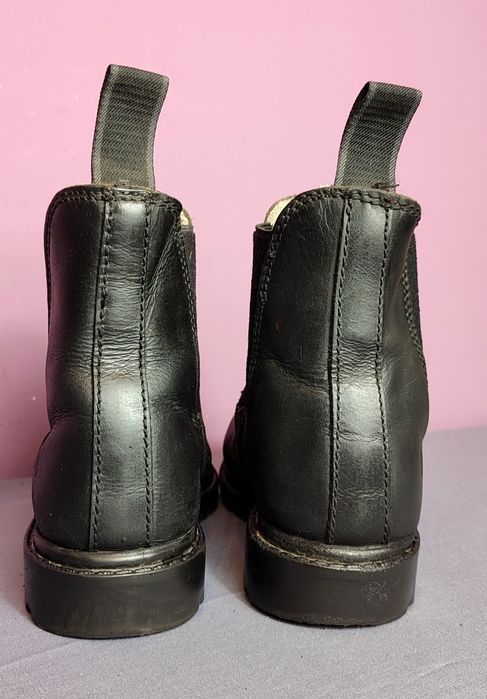 Zimowe skórzane sztyblety Jacson - ocieplane - rozmiar 36