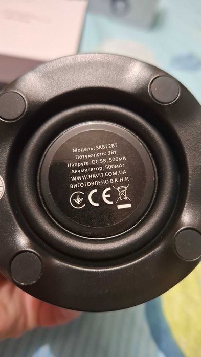Портативна колонка Havit HV-SK872BT Black, 3 Вт, Bluetooth V5.0