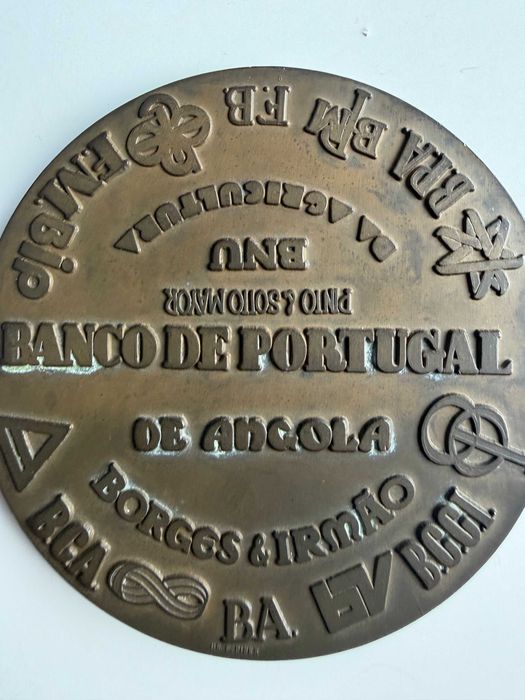 medalha comemorativa oficial em bronze- Nacionalização da Banca em Portugal