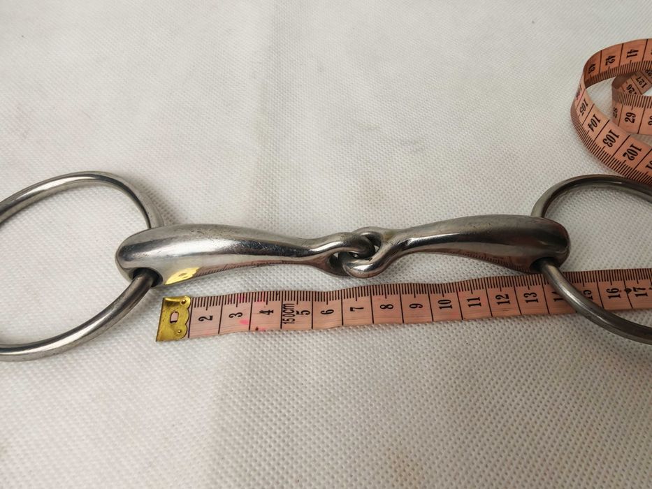Wędzidło pojedyńczo łamane pełne 12.5 cm  15408