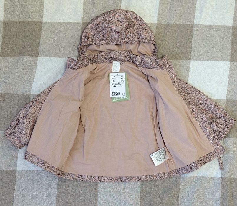 Курточка на дівчинку HM на 9-12 міс