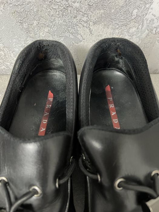 Туфлі кросівки  макасіни шкіряні 41 р. Prada 100%