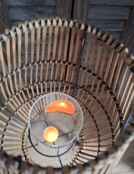 Лампа підсвічник ротанг Англія