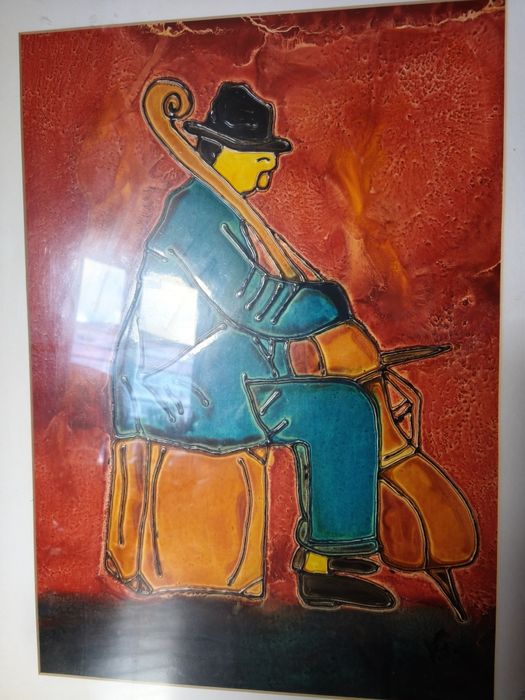 Quadro decorativo com cores vibrantes