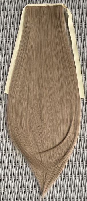 Premium Ultra włosy doczepiane, beżowy blond, kucyk, treska 206.