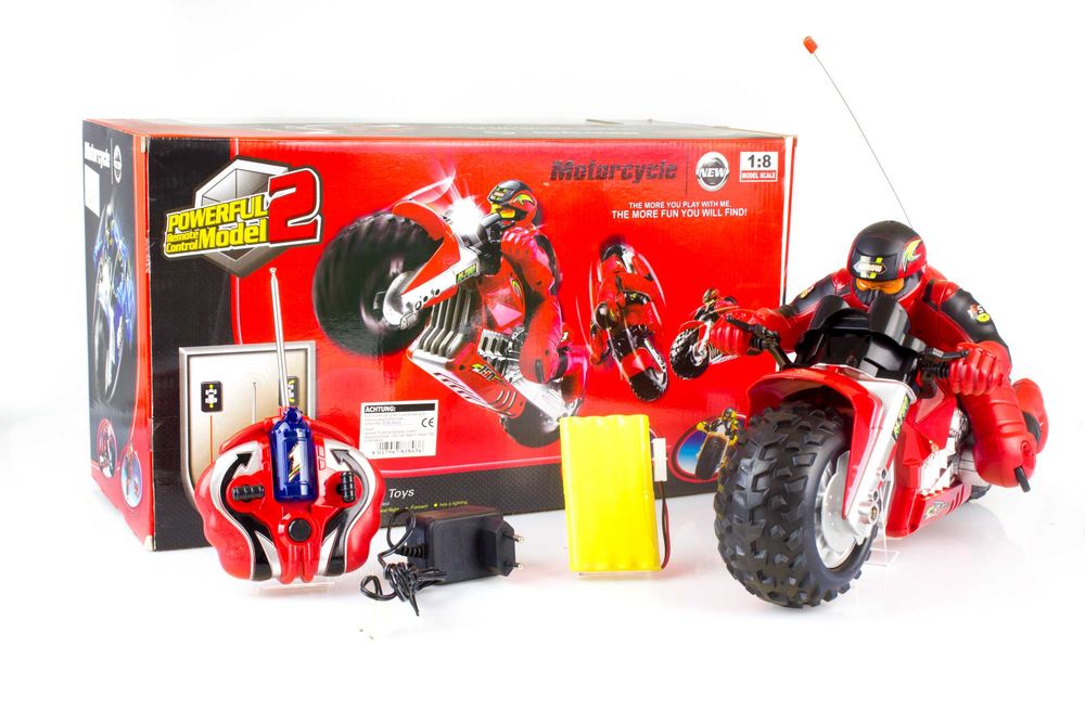 DUŻY MOTOCYKL motor zdalnie sterowany Ścigacz RC 25km/h 1:8 45cm