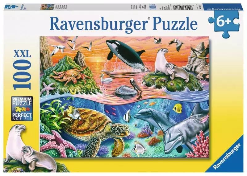 Puzzle 100 elementów XXL. Piękny ocean. Ravensburger
