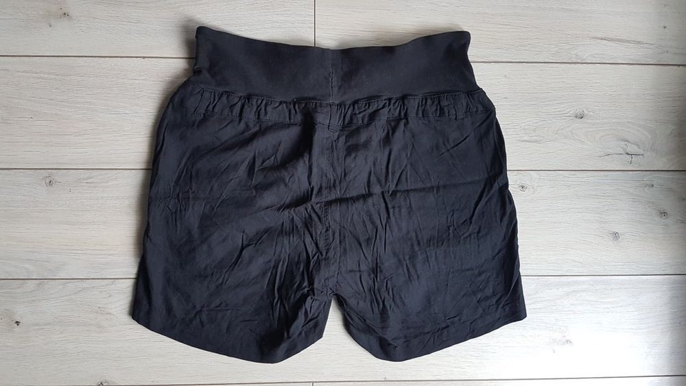 Spodenki spodnie ciążowe krótkie czarne H&M MAMA rozm. L