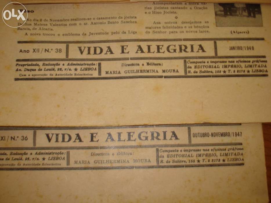 Vida e Alegria (revistas antigas)