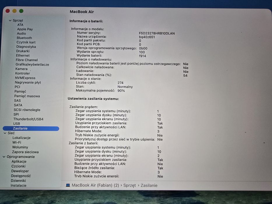 Bateria 90% MacBook Air M2 13" | 8GB / 256GB | Gwarancja | Zadbany