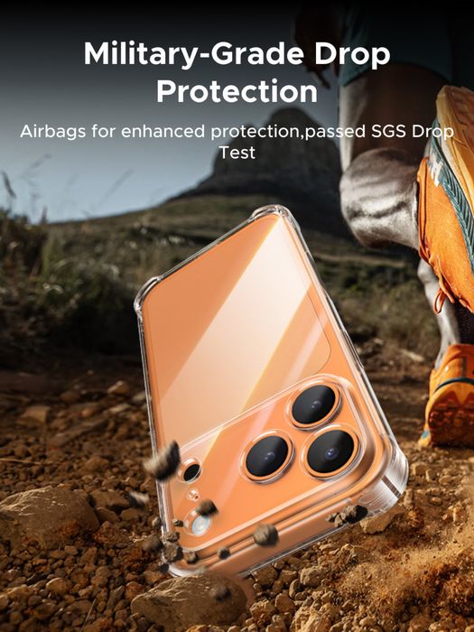 Чехол Ugreen на iPhone 17 Pro Max, 17 Pro , 17, Air, iPhone 16 Pro Max, прозрачный, противоударный, тонкий чехол