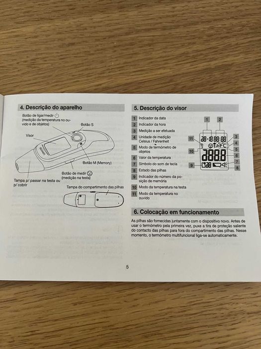 Termómetro multifunções