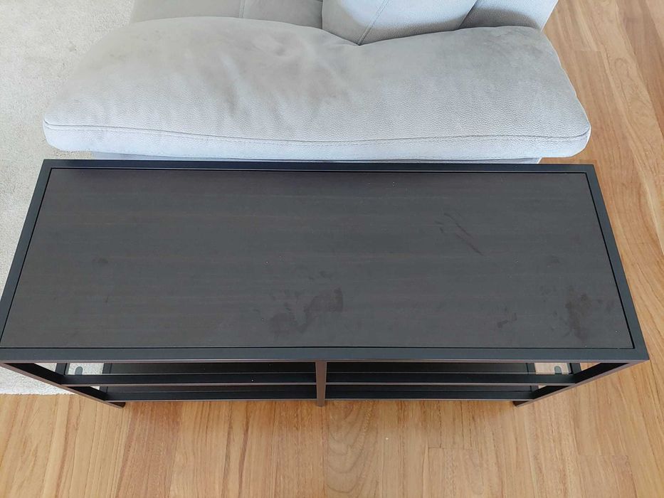Mesa de apoio preta, 100x36x52