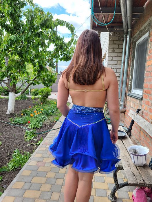 Платье латина для бальных танцев бу