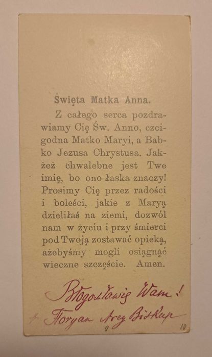 Arcybiskup Florian Stablewski - autograf