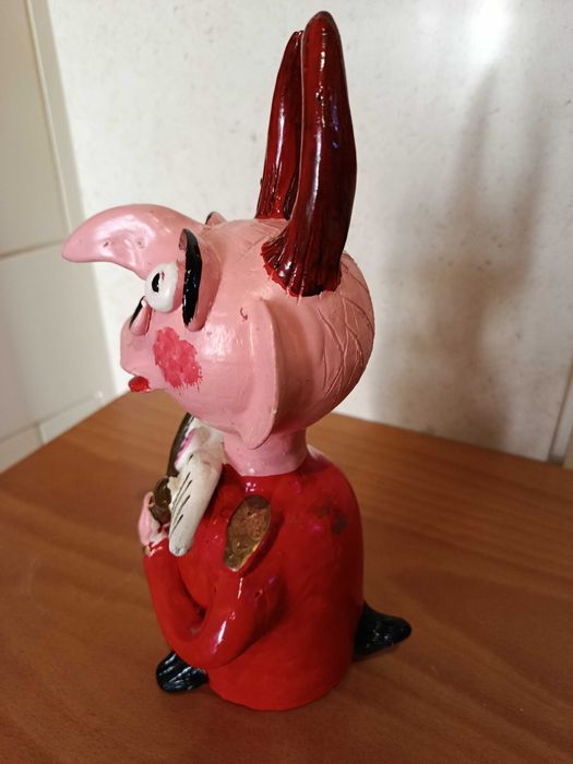 Diabo Vermelho com laço branco. Autor desconhecido