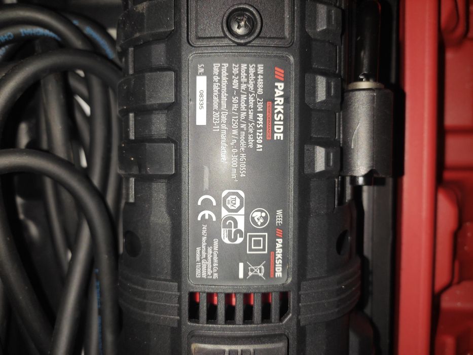 Serra elétrica, de sabre, Parkside 1250W