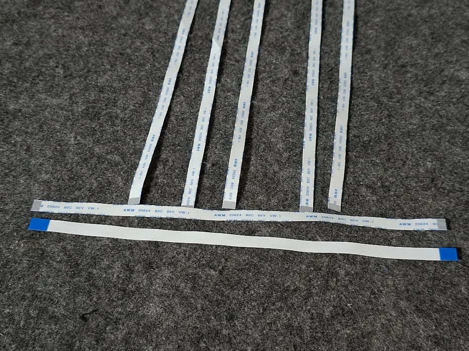 Cabo flex / flat 12 pinos para portátil. AWM 20624, 80C 60V VW-1 AWM 2