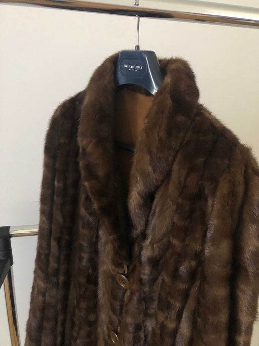 Casaco comprido pele vison reversível