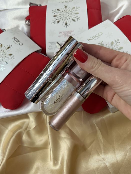 Набір kiko milano snow-kissed holiday festive besties make up gift set
