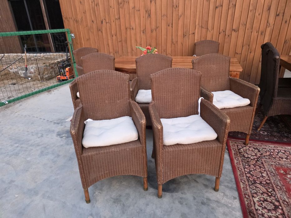 Fotel fotele rattan oryginalne LOOM 12 szt taras #1679 Stylowy Węgrów