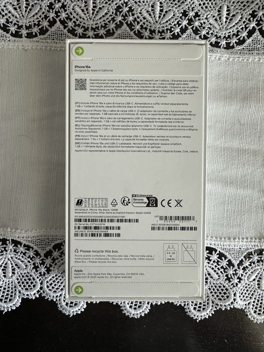 Iphone 16e Selado Novo