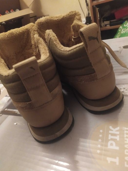 Зимові шкіряні кросівки PUMA 41 - 40.5 розмір устілка 26.5 см жіночі