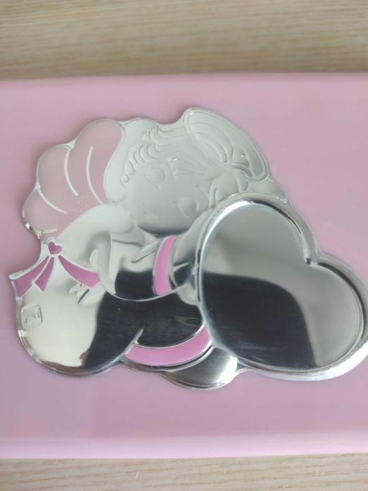 Caixa de talheres de bebé em laminado de prata NOVA64586358934403121