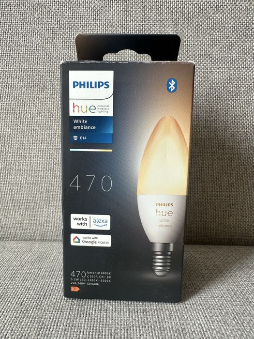 Philips hue 470 White Ambiance - żarówka e14