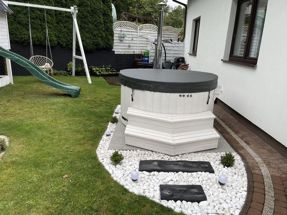 Balia gogrodowa jacuzzi gorąca beczka bania