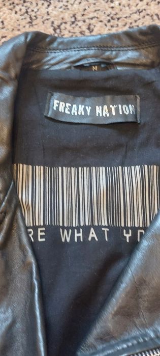 Kurtka skórzana męska remoneska  Freaky Nation rozmiar  m