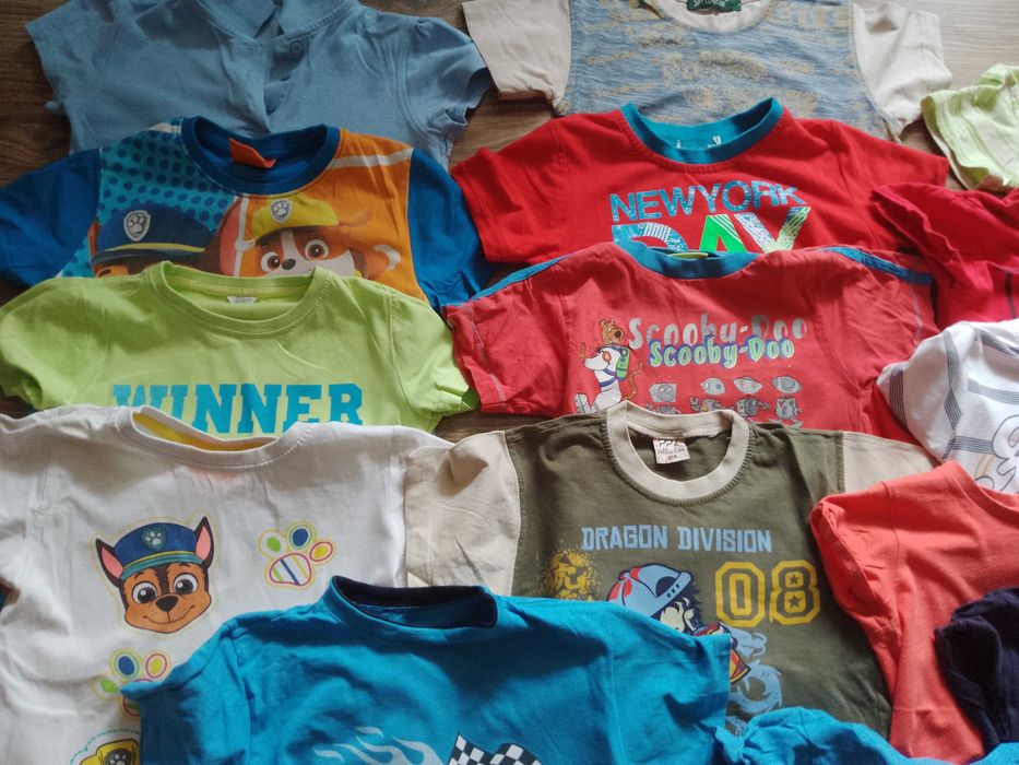 t-shirt dla chłopca 16 sztuk