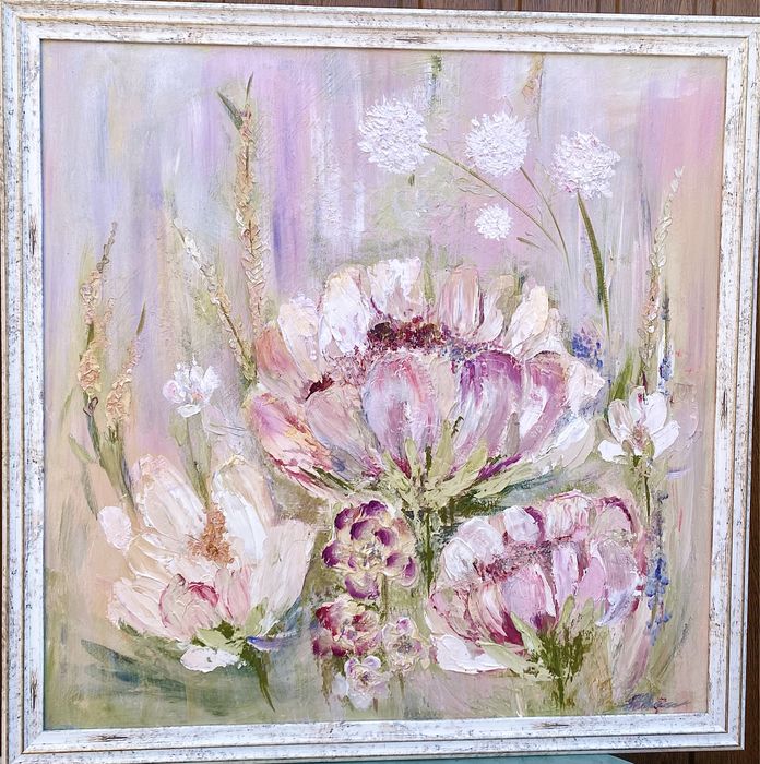 Картина ,квіти ,Рамка ,авторська