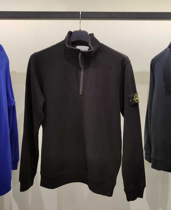 Світшот STONE ISLAND 62720 Half-Zip Sweatshirt Black