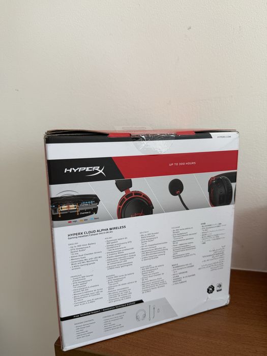 HyperX Cloud Alpha Wireless Czarno-czerwony