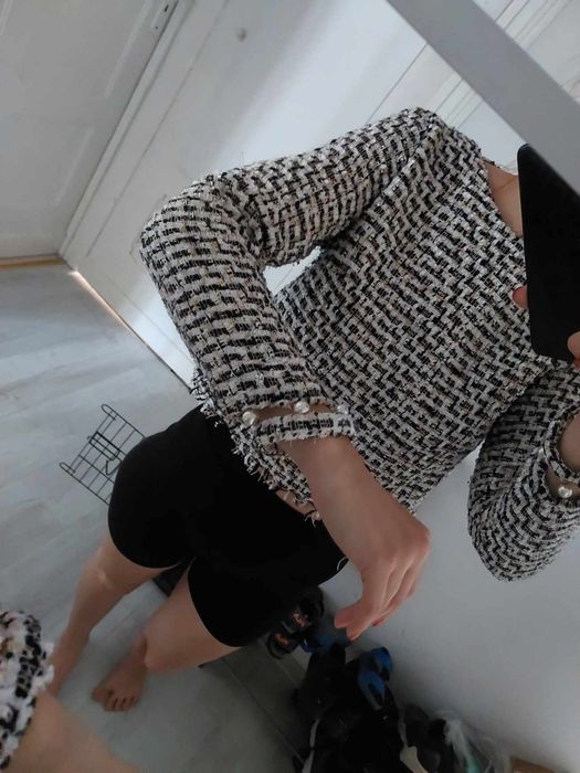 Bluza zara z perełkami S 36