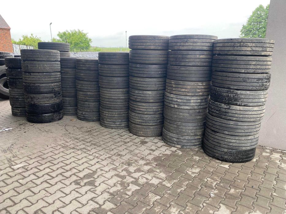Opony używane ciężarowe Pogłębiane 235/75R17.5 DUŻA ILOŚĆ RÓŻNE MARKI