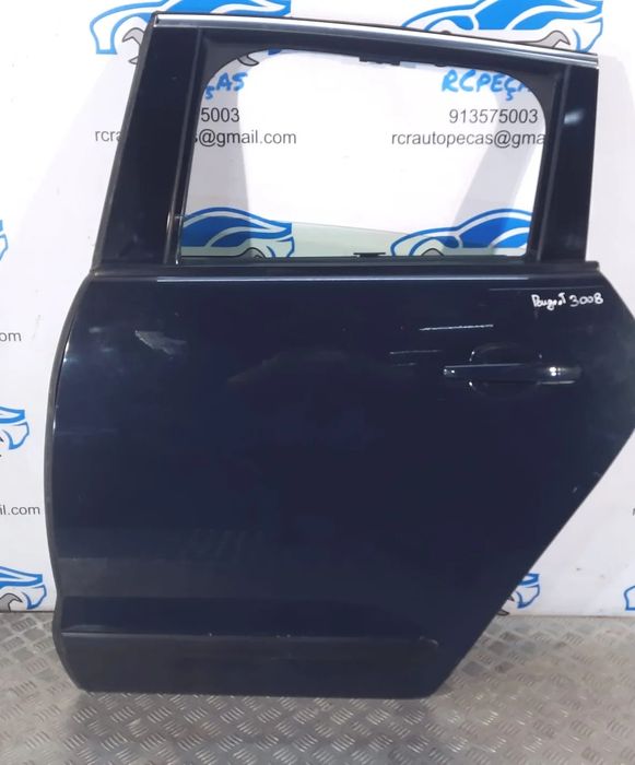 PORTA TRASEIRA TRÁS ESQUERDA PEUGEOT 3008 I 1 MK1 9812317280 FECHO