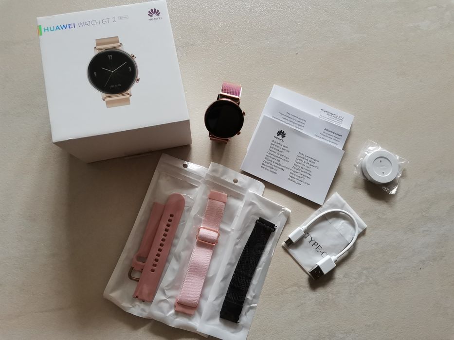 Zegarek Huawei Watch GT 2 42 mm elegant GRATIS 3 paski