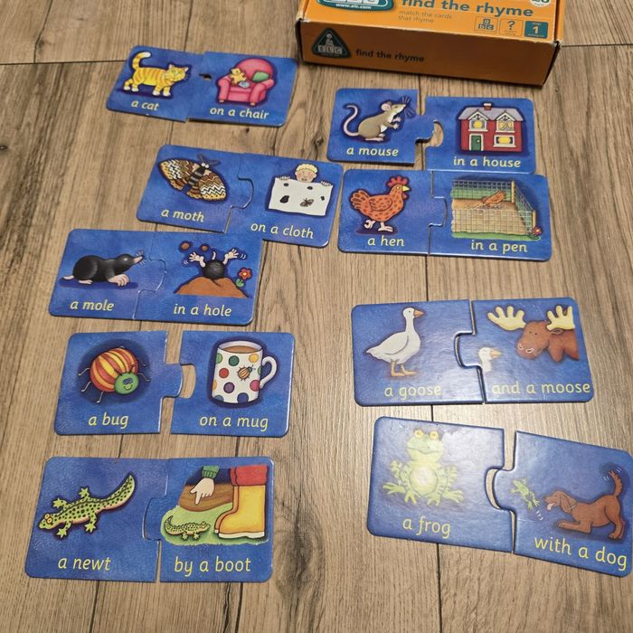 Пазл і Рима англійською для вивчення і розваги