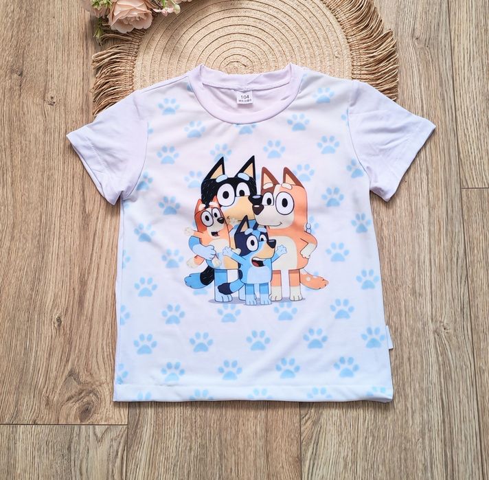 Biała bluzeczka unisex z Blue