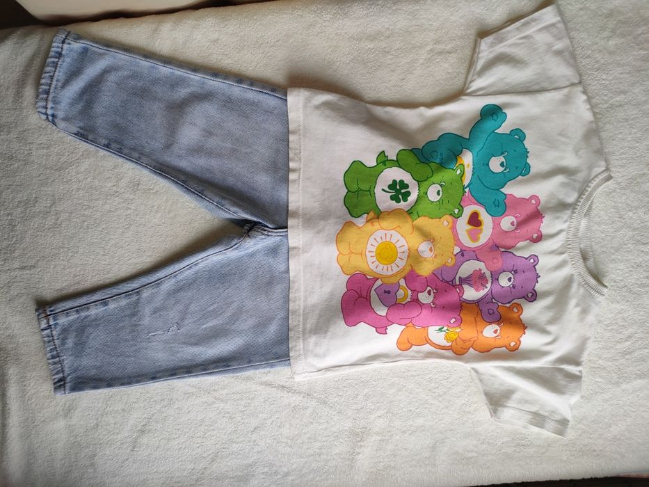 Джинси і футболка ZARA для дівчинки 86-92 см(1.5-2 роки)