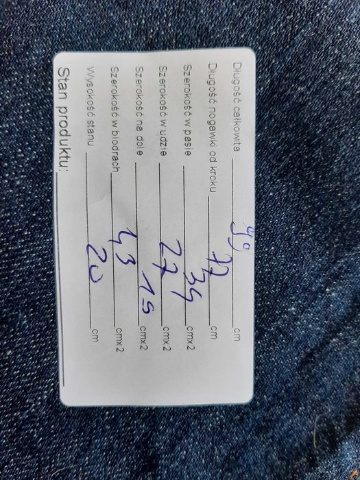 Jeansy Levis straight fit S/M
