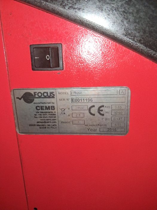 Wyważarka cemb er63,sonar,uchwyt pneumatyczny