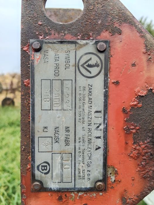 Pług Unia Grudziądz 3 skibowy oryginał