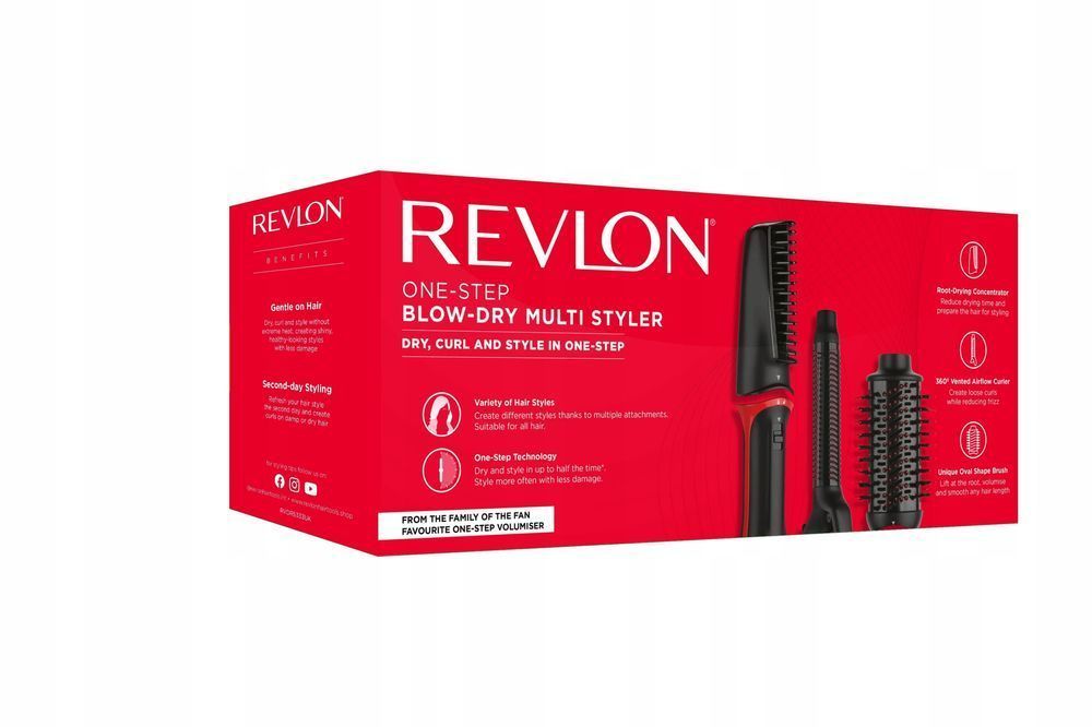 Revlon Blow Dry MultiStyler RVRDR5333 Suszarko-Lokówka-Prostownica 4w1