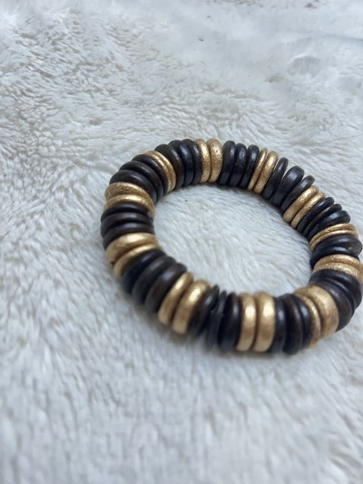 Bransoletka boho etno etniczna drewno drewniana orientalna casual 22