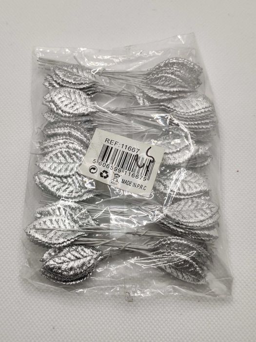Folhas de Tecido Artificiais com Arame pk 144 unds